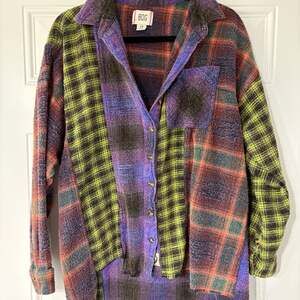 BDG Urban Outfitters Oversized Patchwork Flannel